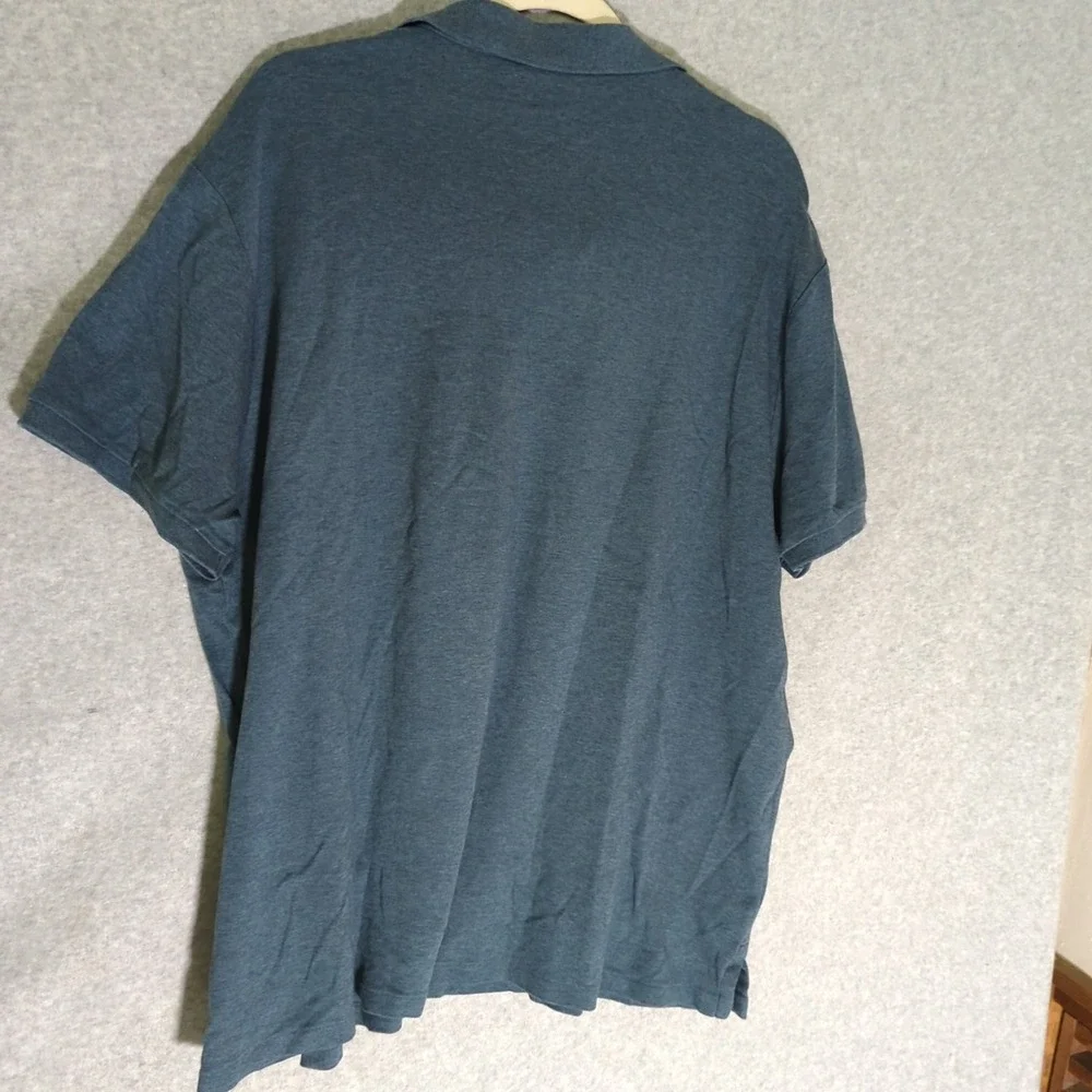 Polo Golf Ralph Lauren Shirt Mens 2XL Blue Flesh Pony Slim Fit Short Sleeve‎